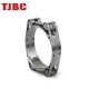 Heavy duty double bolt and double band hose clamp