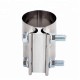 Stainless Steel Lap Joint Exhaust Band Clamp With 1 Block