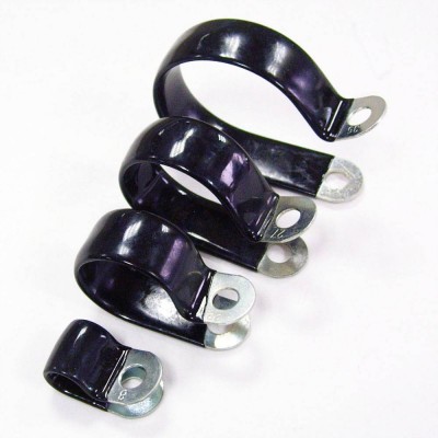 P-clip with Vinyl PVC rubber coated Fixing clamp Pipe clamp