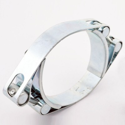 High pressure high torque double bolts double bands super hose clamp