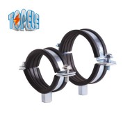 Galvanized Steel Pipe Clamp Clip with EPDM Rubber China Price